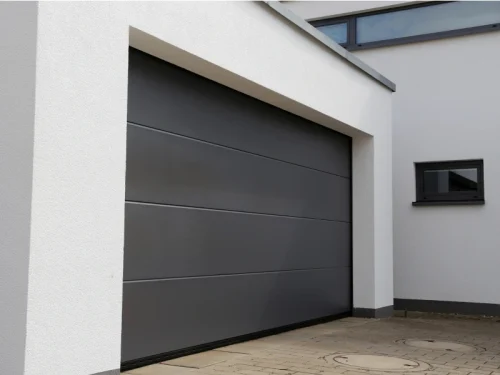 newly installed new garage door
